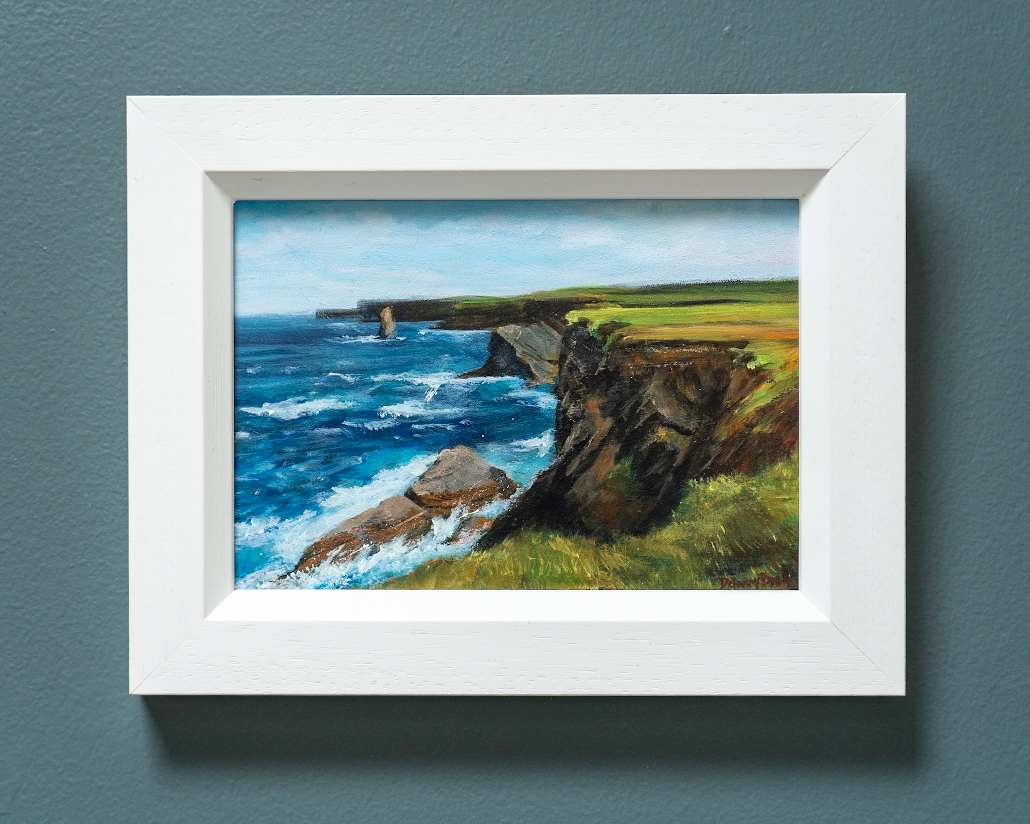 Delaney Davis Kilbaha Gallery acrylics painting irish art beautiful painting Kilkee Co Clare Wild Atlantic Way