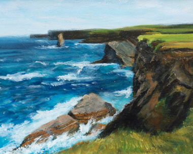 Delaney Davis Kilbaha Gallery acrylics painting irish art beautiful painting Doonbeg Co Clare Wild Atlantic Way